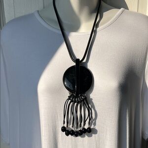 Vintage 1946 Black Statement Necklace